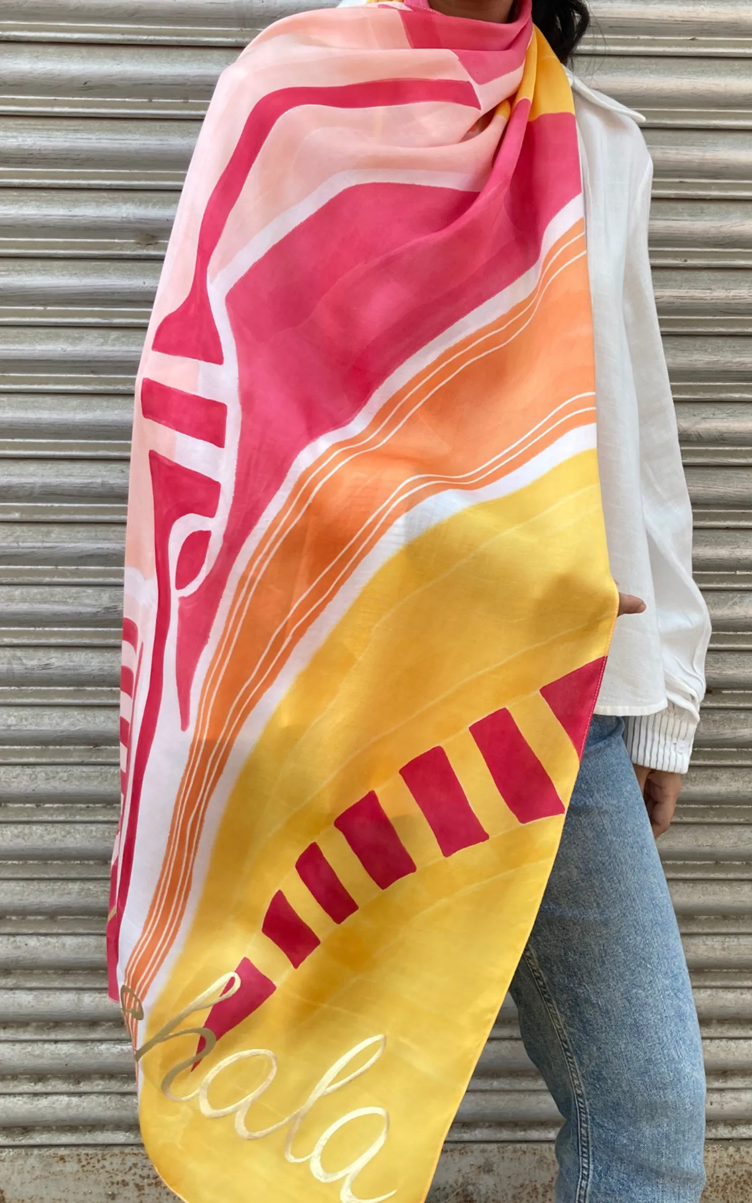 Abstract Printed Scarf