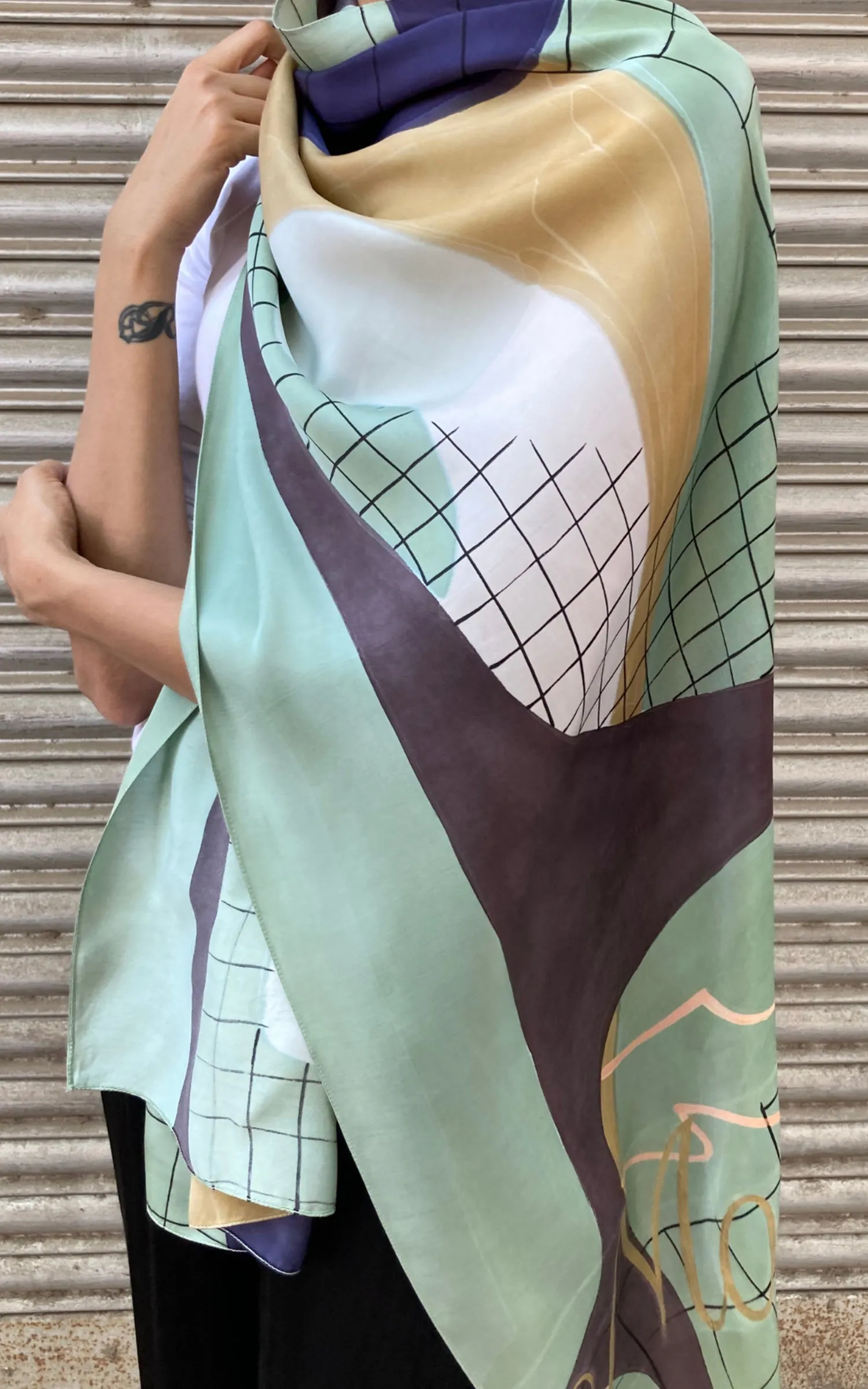 Abstract Printed Scarf