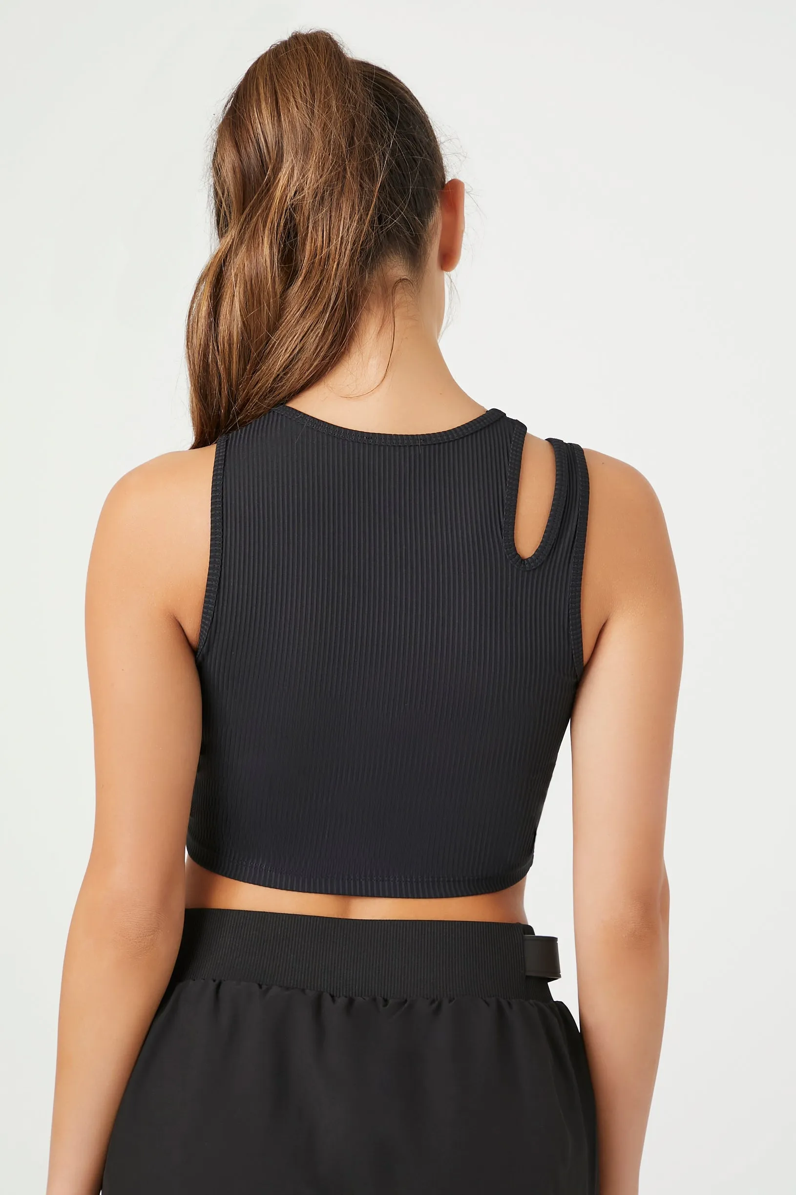 Active Cropped Cutout Tank Top