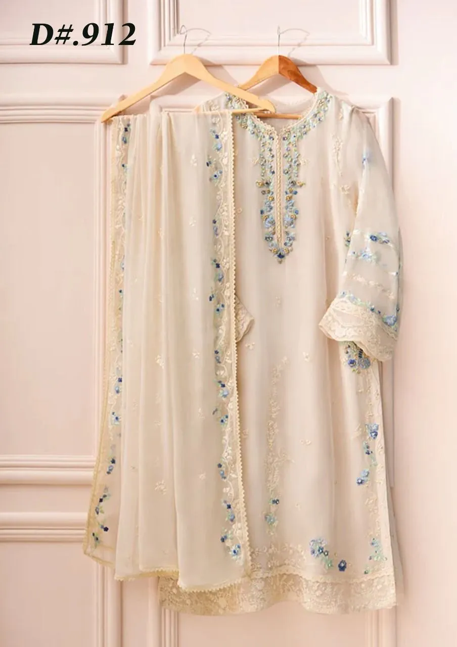 Agha Noor Organza Suit