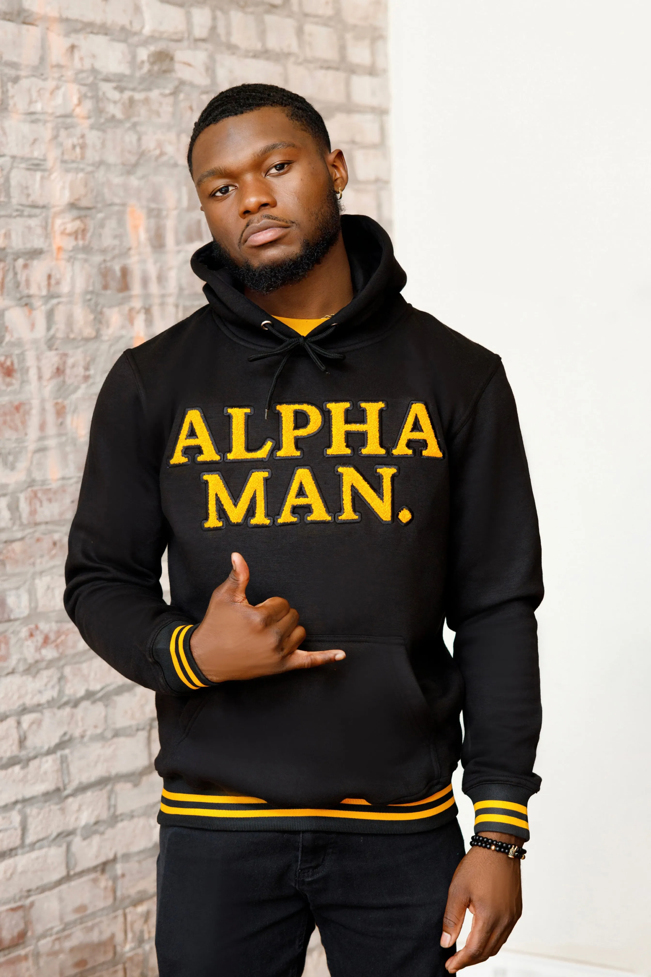 Alpha Man Chenille Hoodie