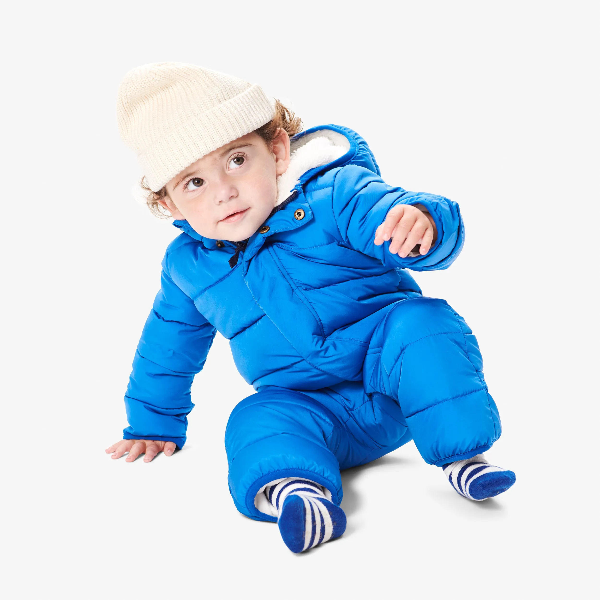 Baby parka puffer suit