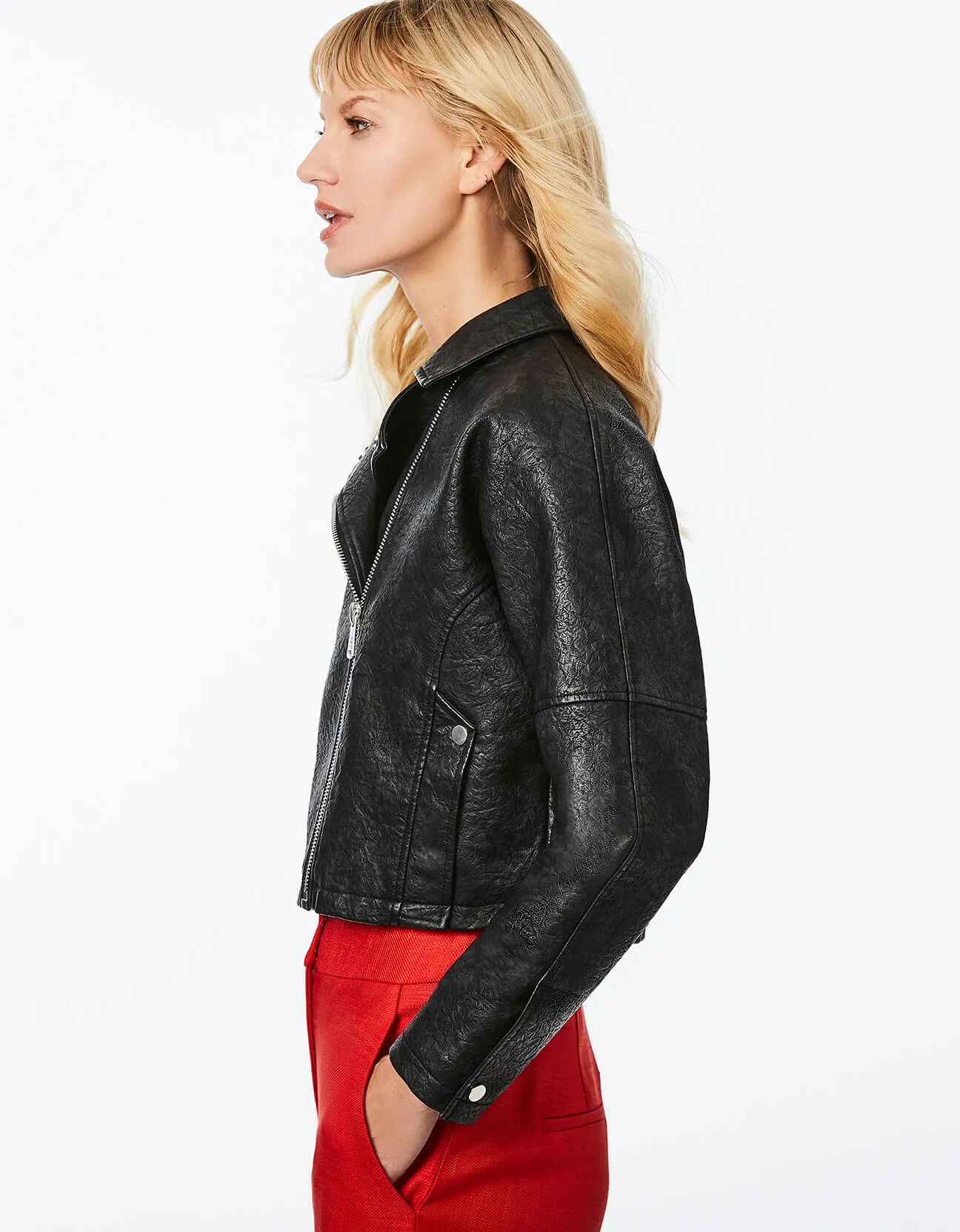 BLEECKER VEGAN LEATHER JACKET