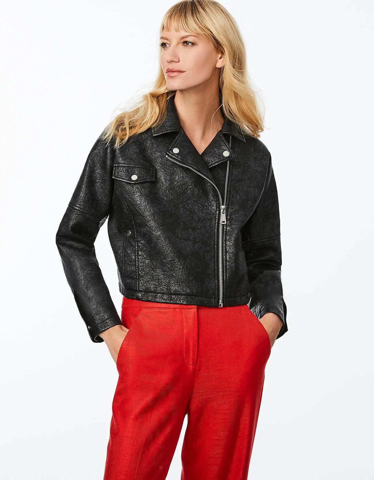 BLEECKER VEGAN LEATHER JACKET