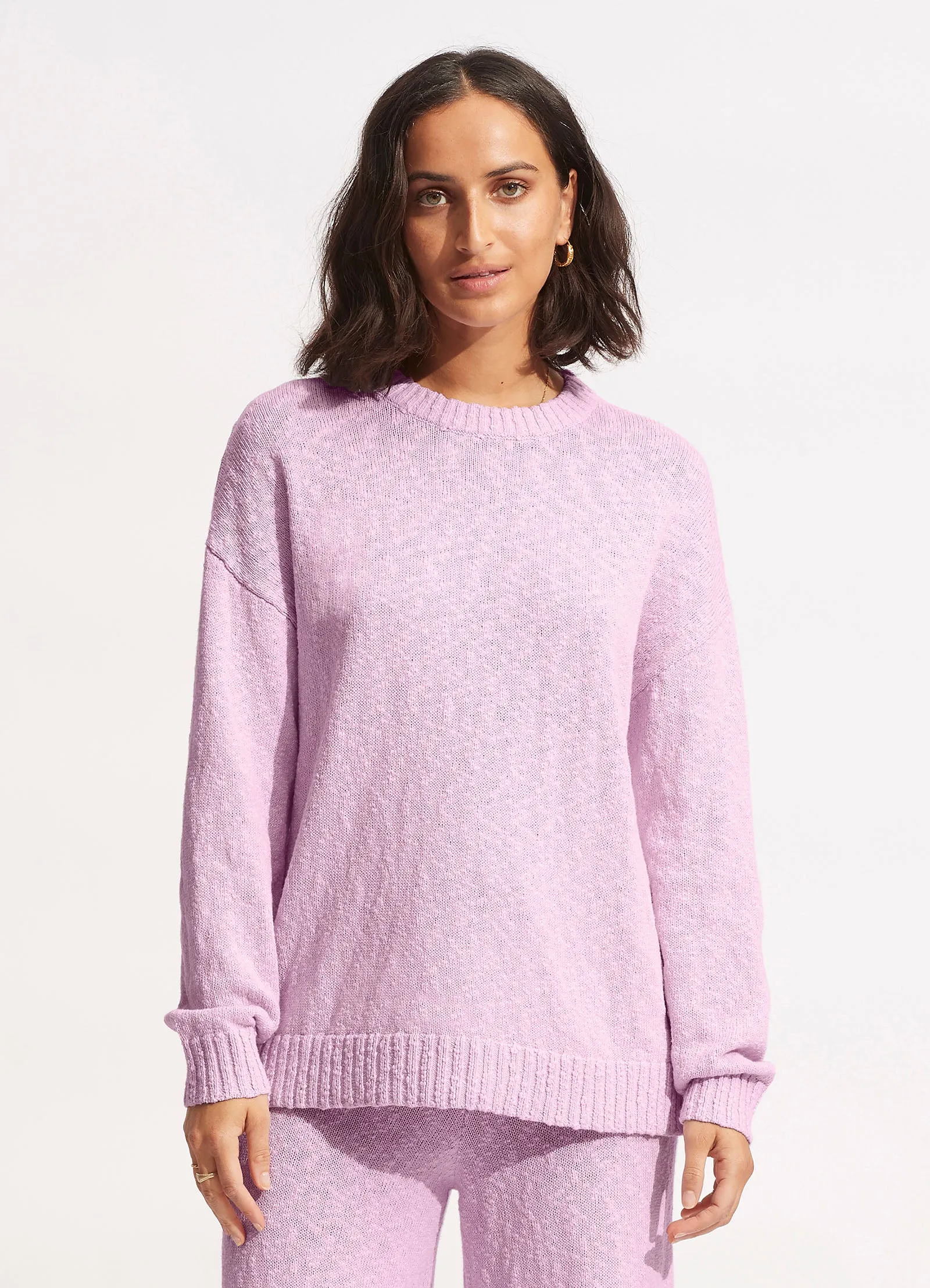 Boucle Sweater - Lilac