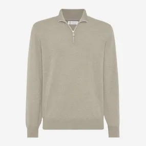 Brunello Cucinelli ZIP Cashmere Turtleneck