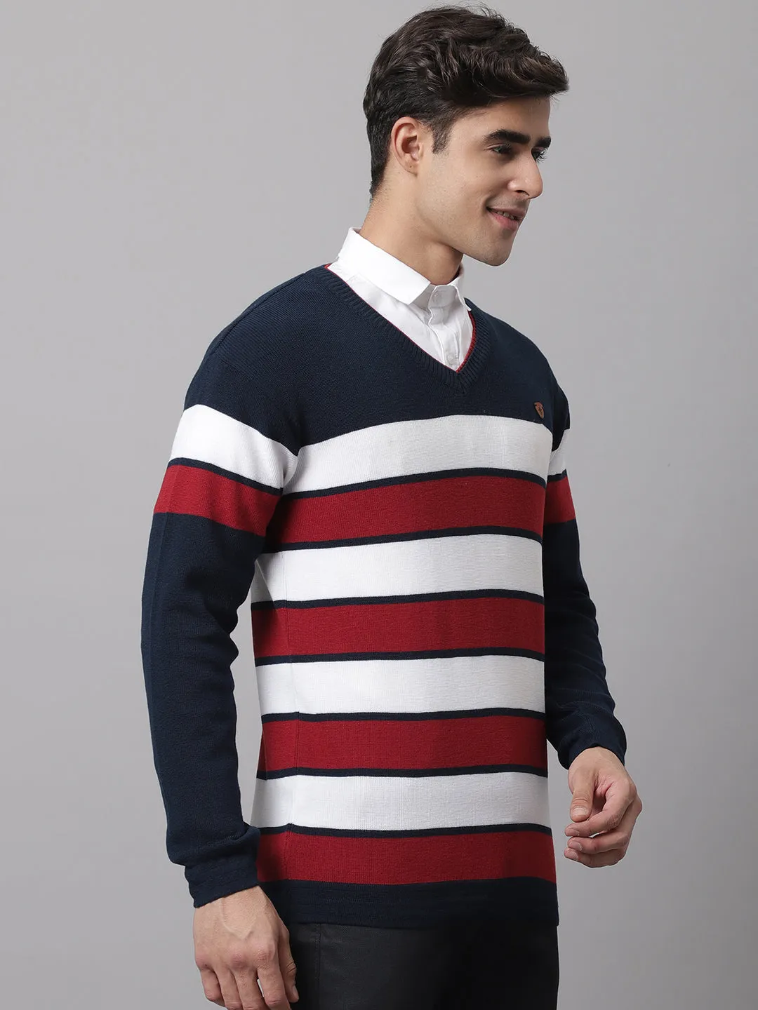 Cantabil  Men Navy Sweater