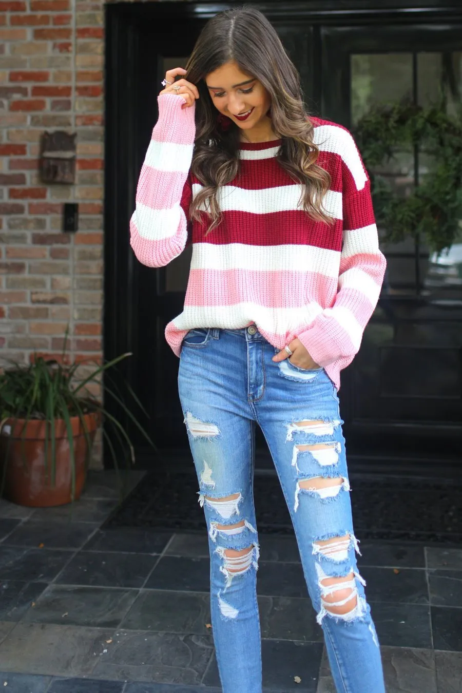 Carrie Colorblock Sweater