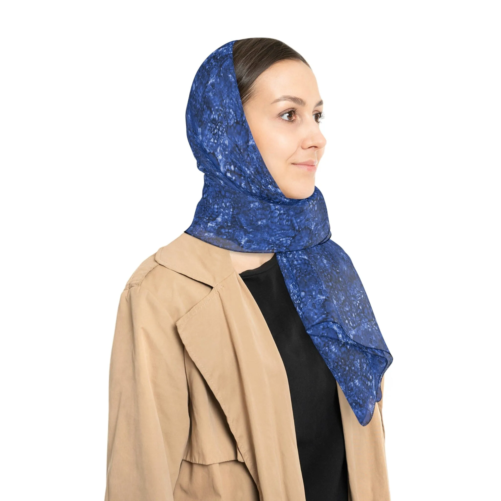 Chiffon Scarf - Sapphire Print