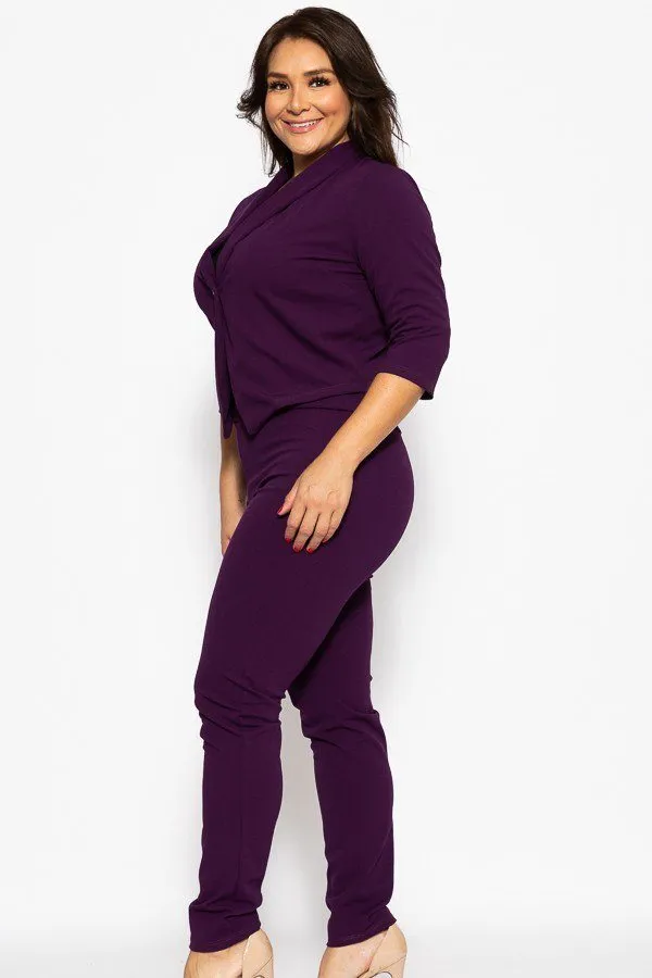 Classic Pant Suit Set