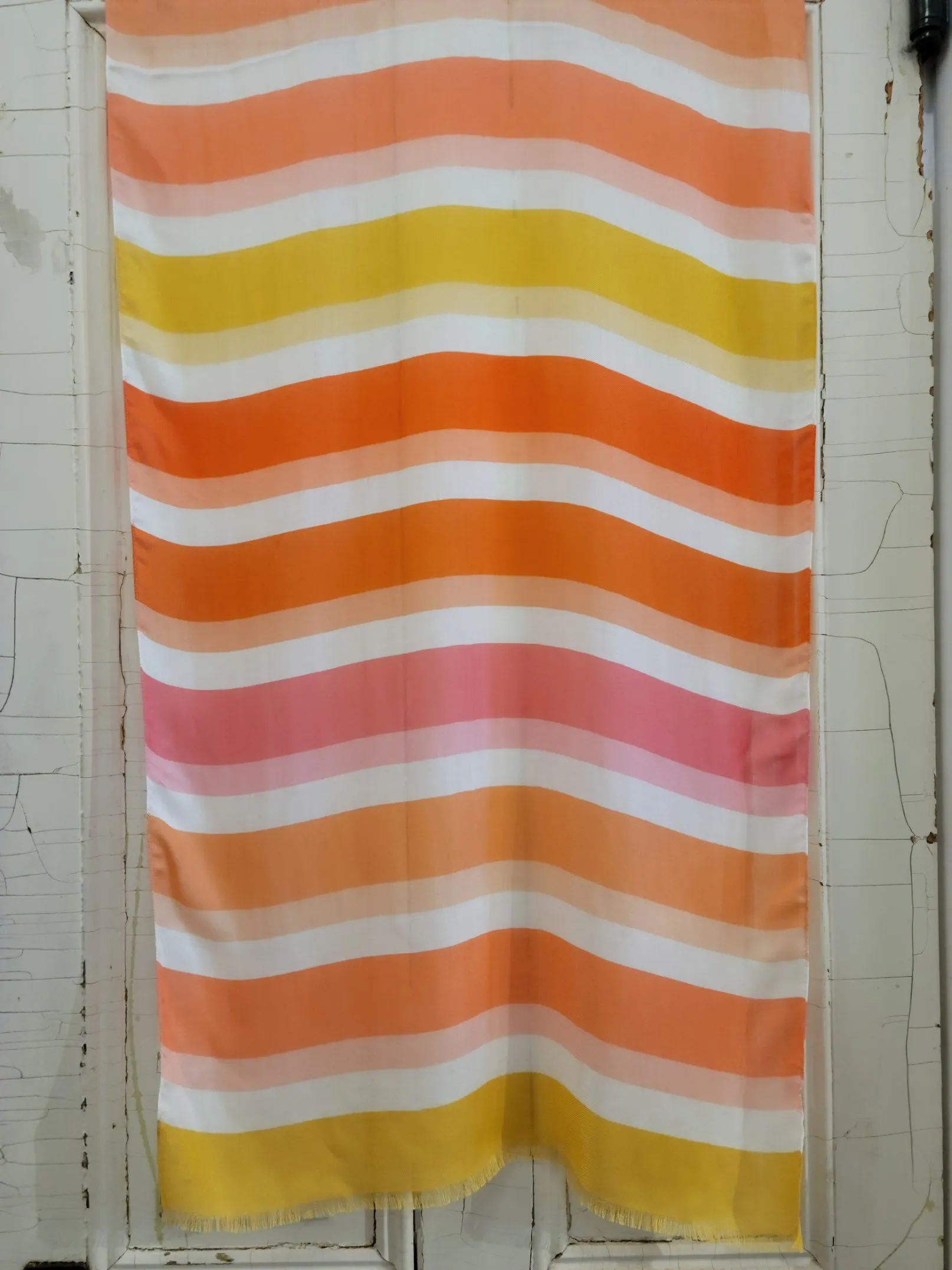 Coastal Stripes Print Scarf