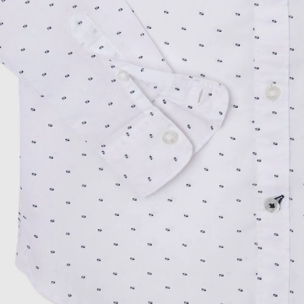 Dotted Poplin Shirt