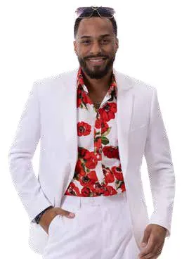 EJ Samuel White Suit M2792