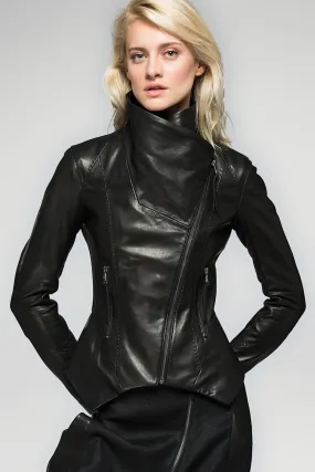 Ella - Black Leather Jacket