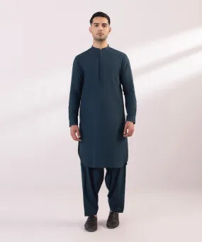 Embroidered Wash & Wear Suit