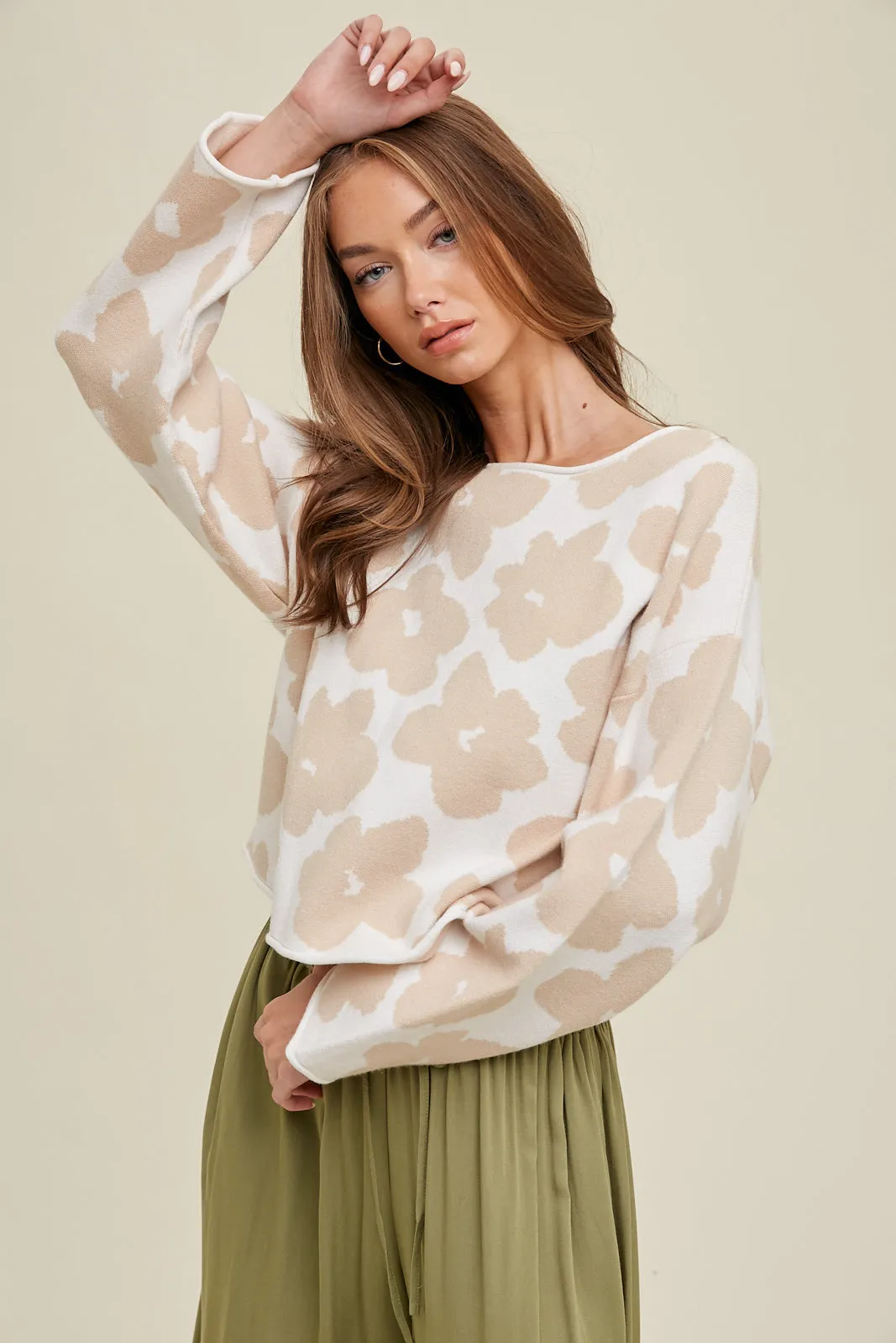 Emery Relaxed Floral Sweater