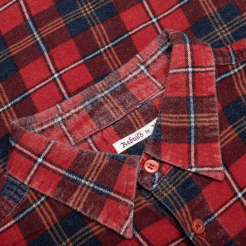 Flannel Shirt 7 Cuts Wide Shirt - Assorted