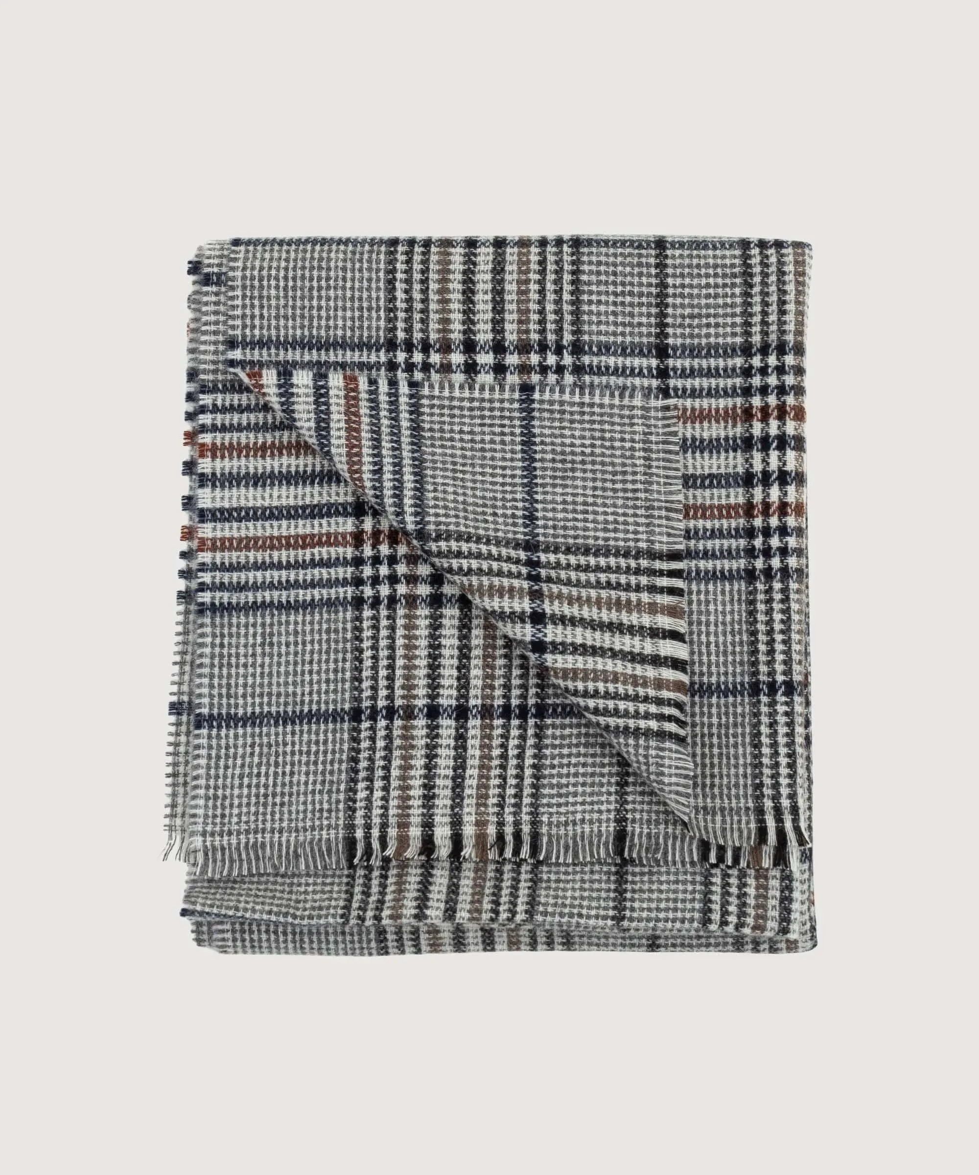 Glen Check Cashmere Scarf