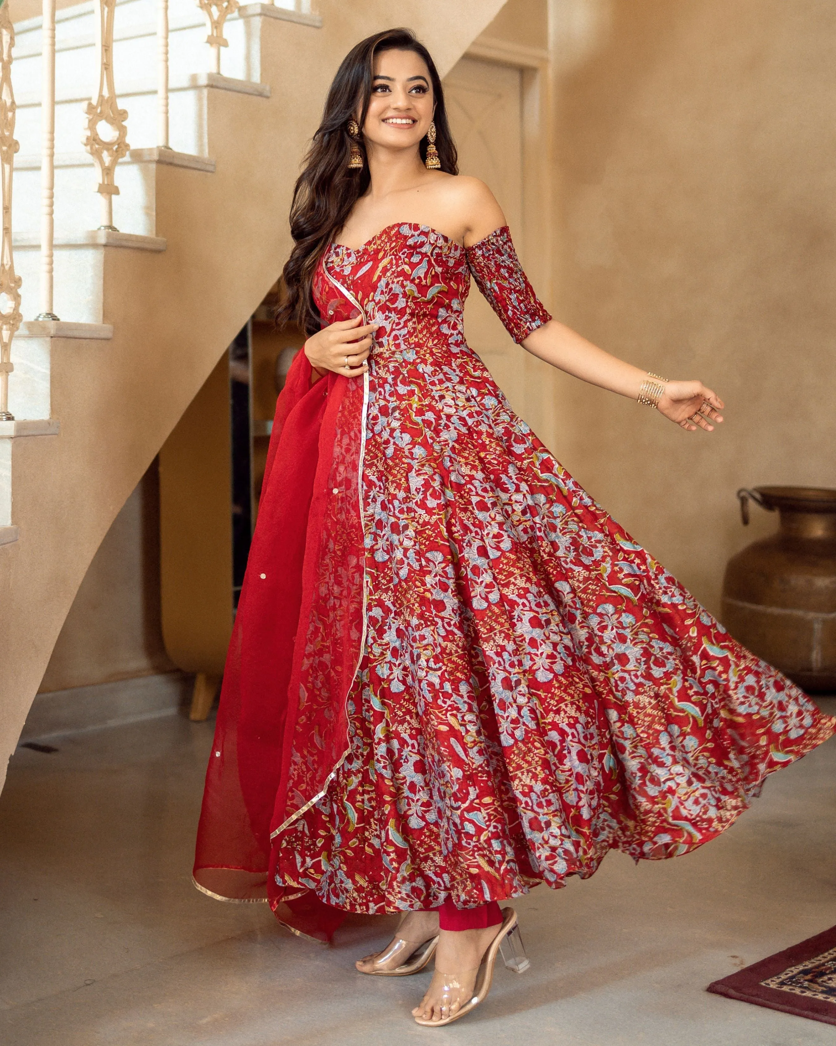 Gulaabo Chanderi Suit Set