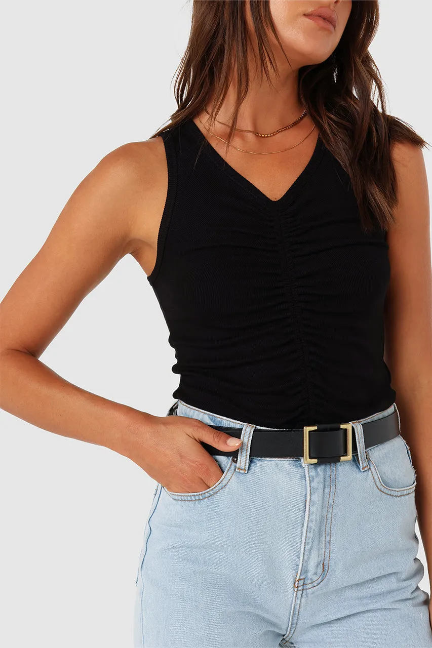 Hazel Tank Top | Black