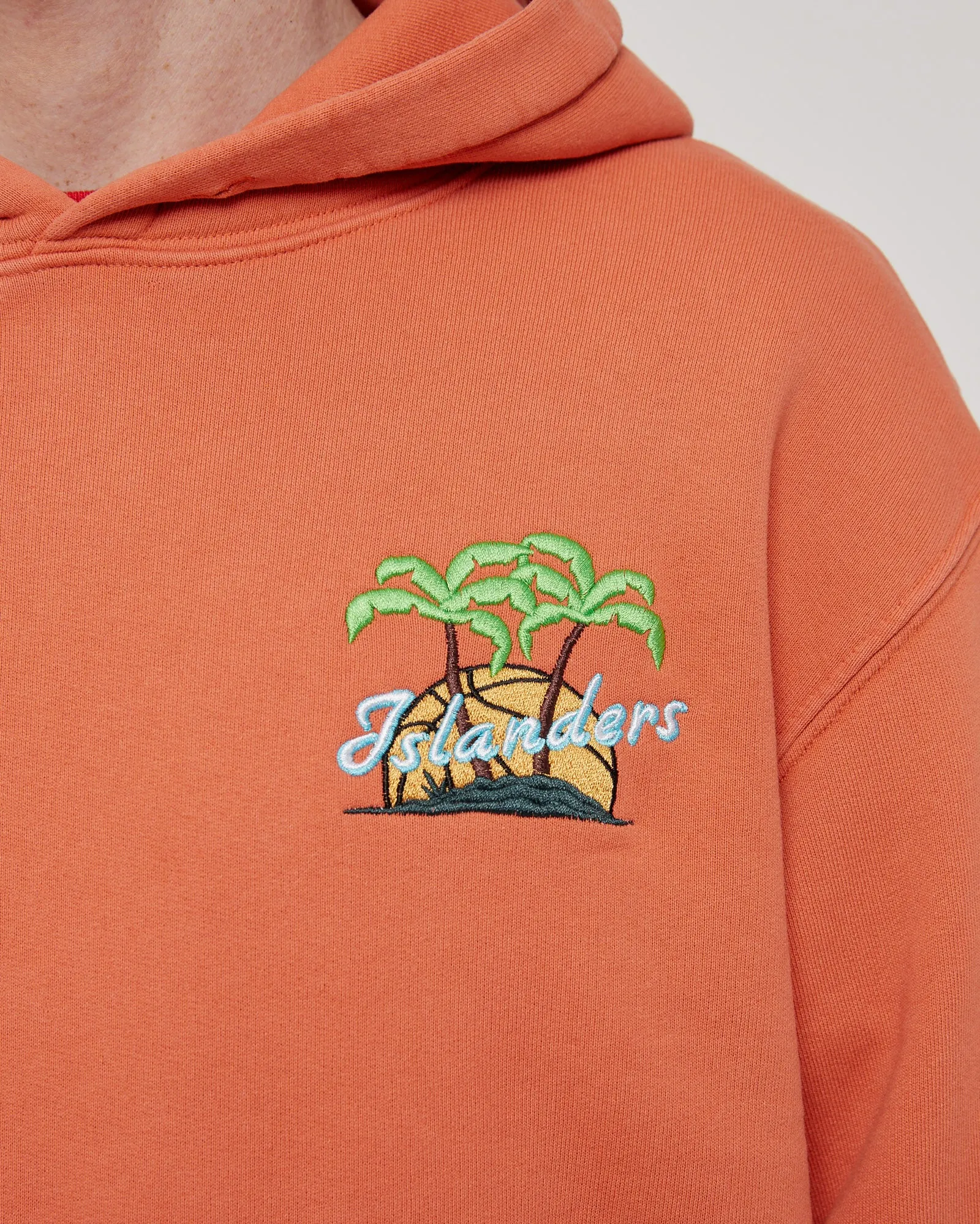 Islanders Hoodie in Coral