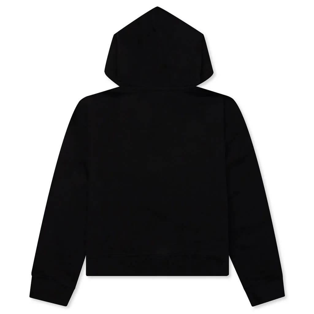 Kids Bear Hoodie - Black/Brown