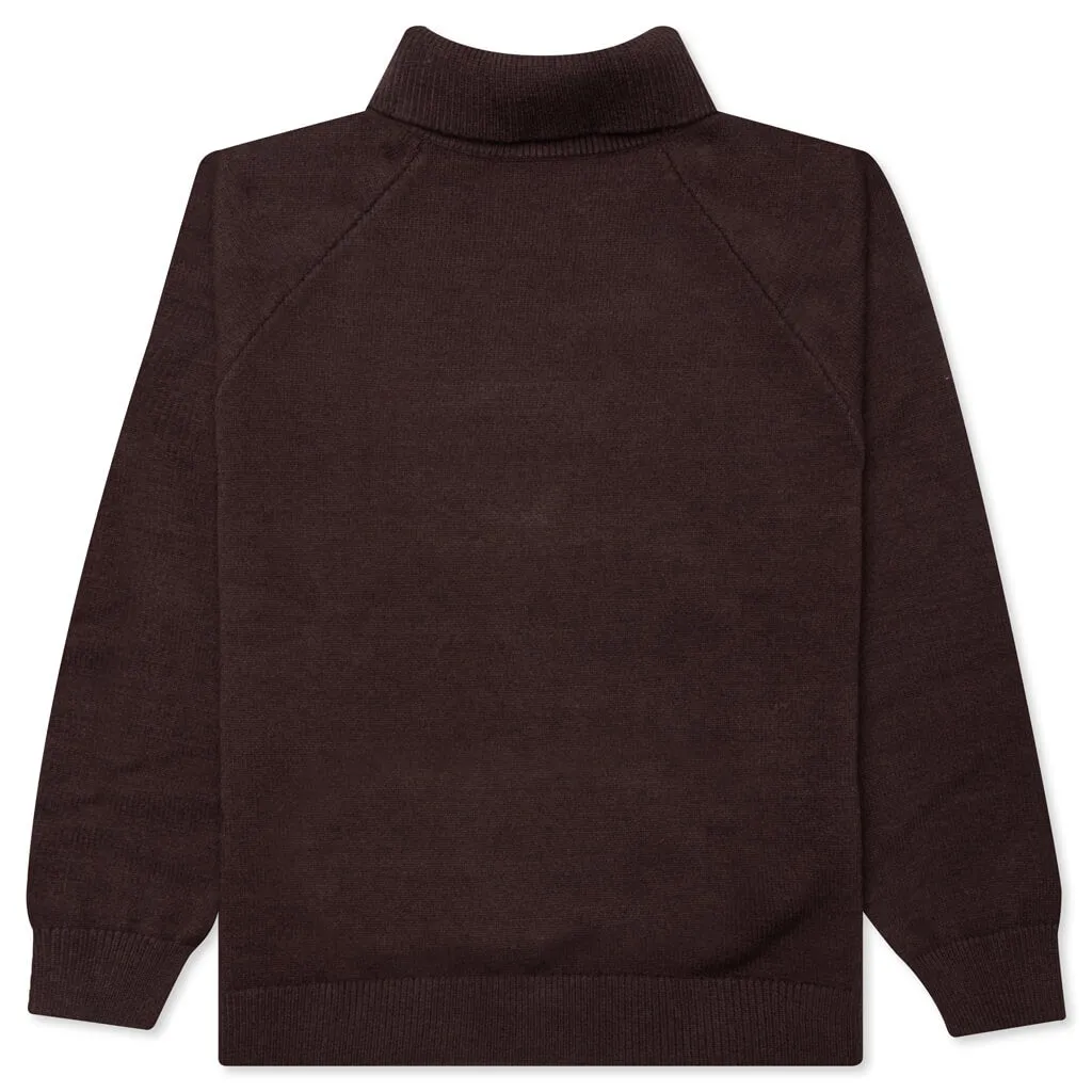 Knit Turtleneck - Plum