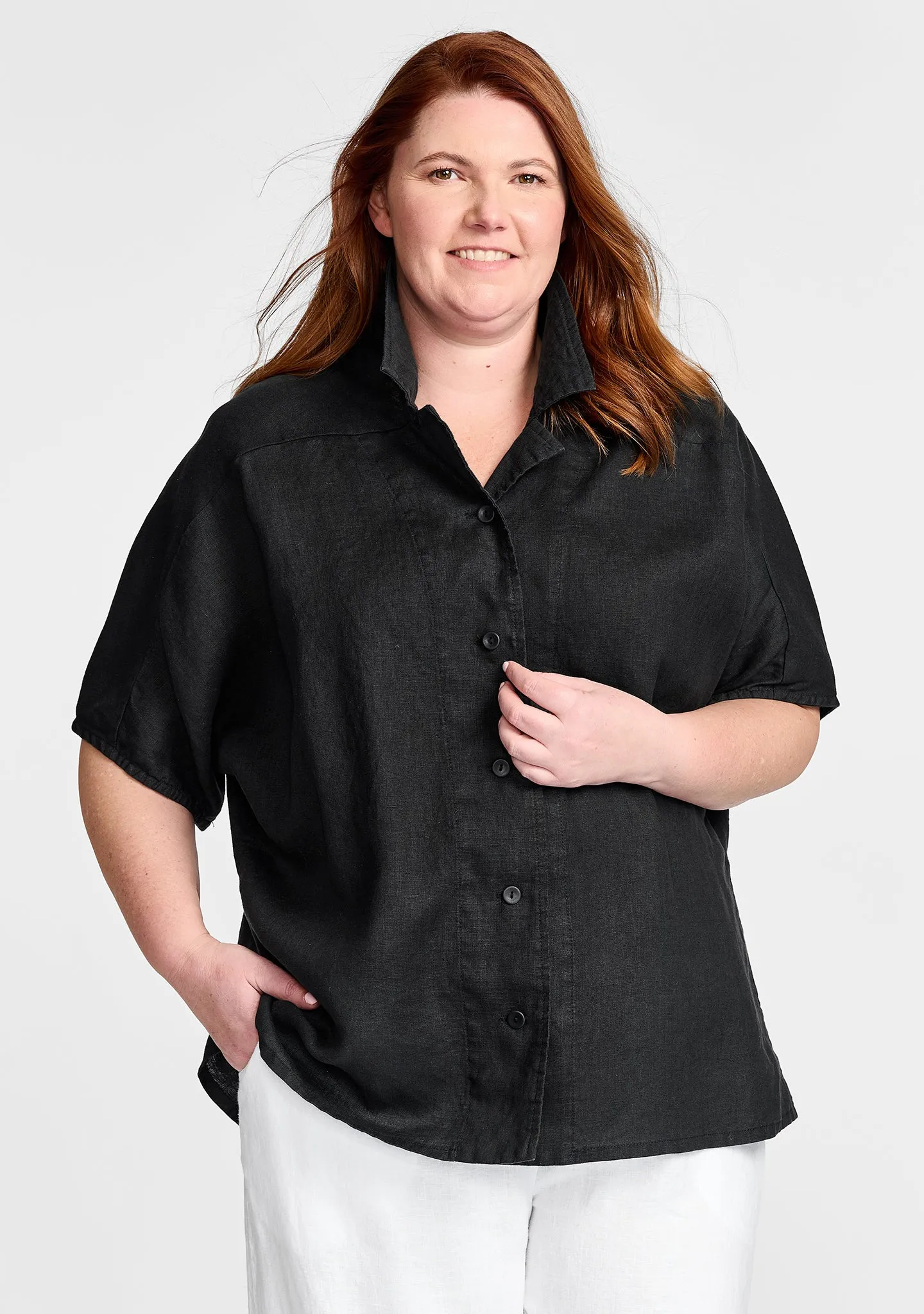 Lauren Shirt - Linen Button Down Shirt