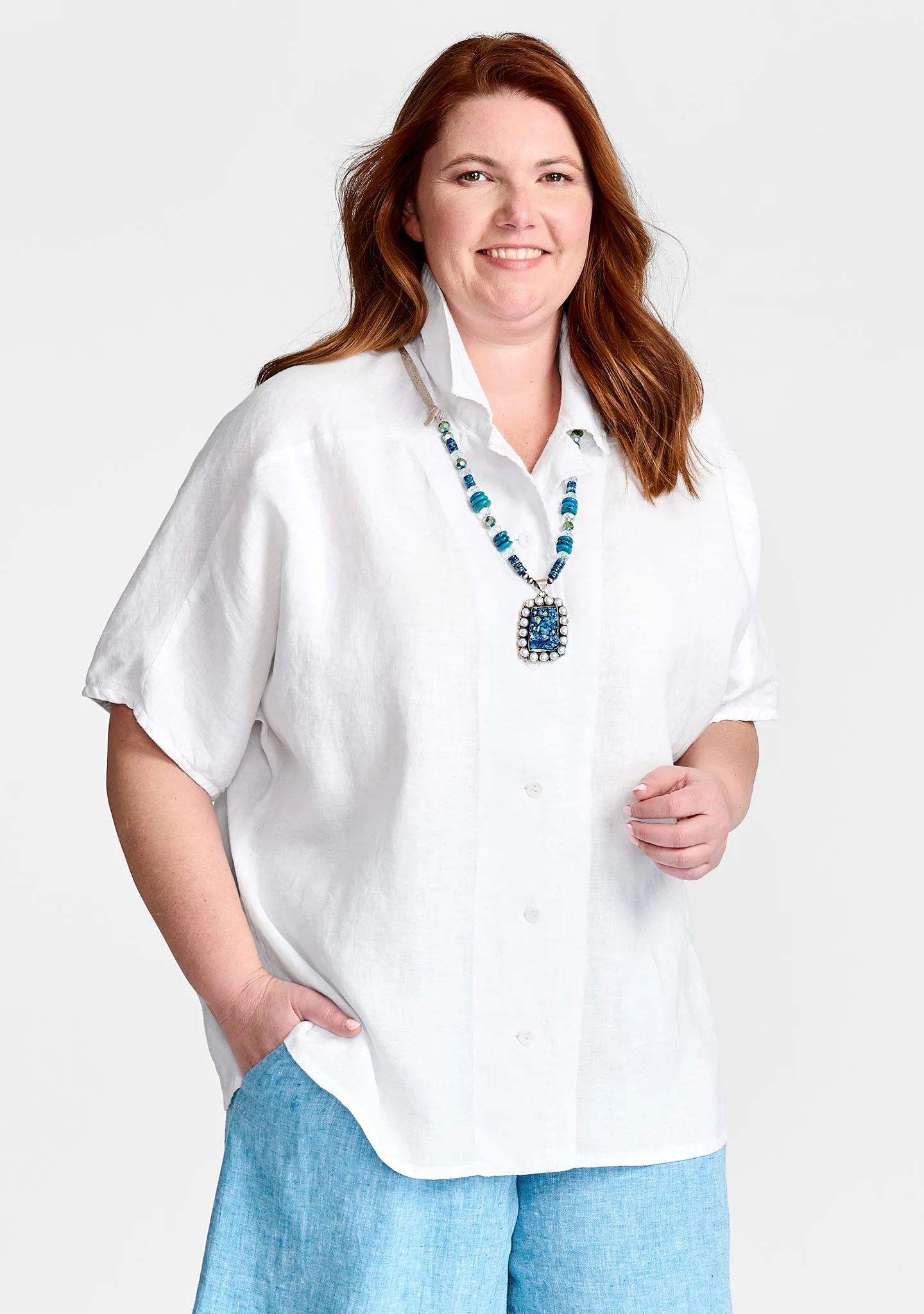 Lauren Shirt - Linen Button Down Shirt