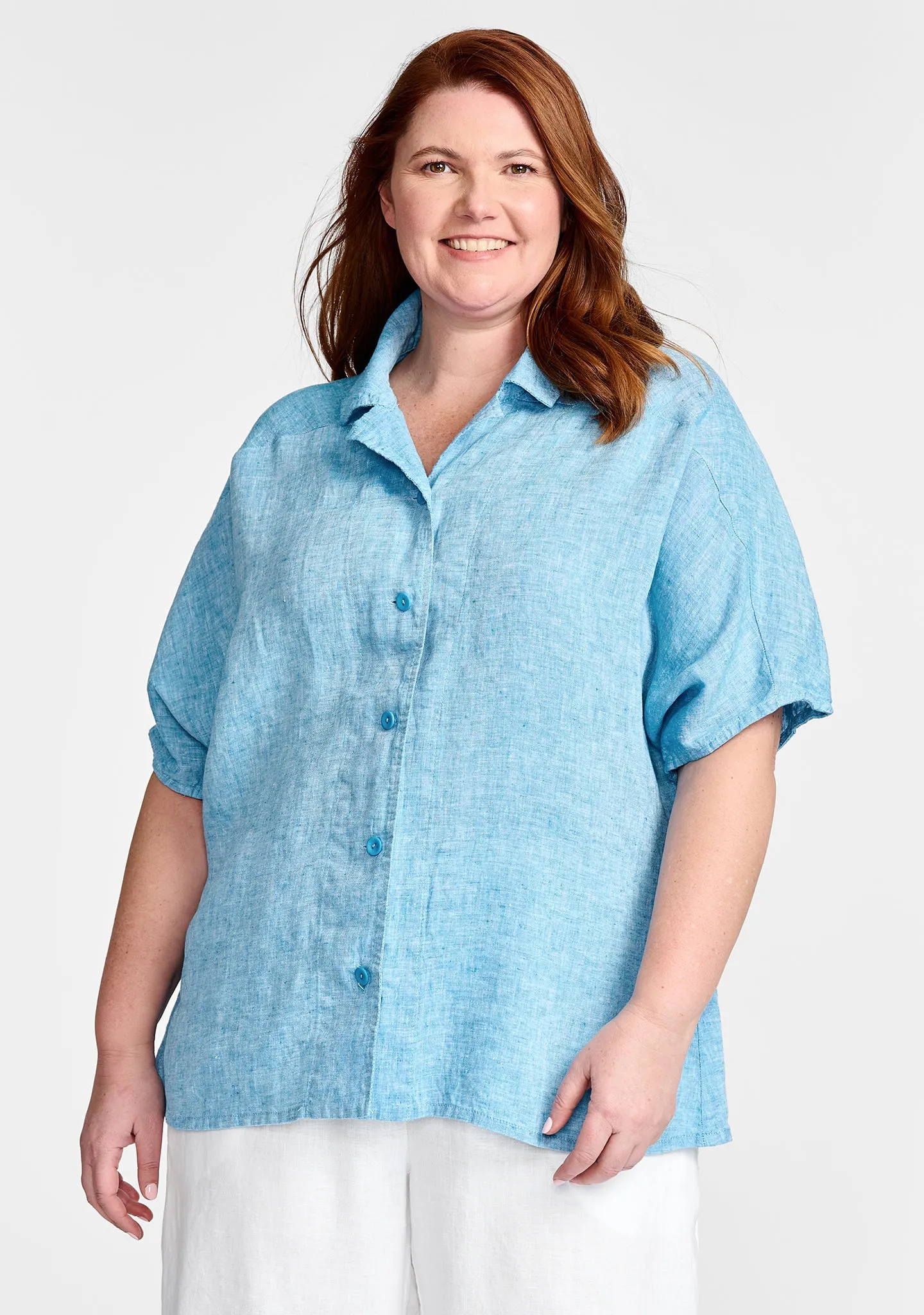 Lauren Shirt - Linen Button Down Shirt