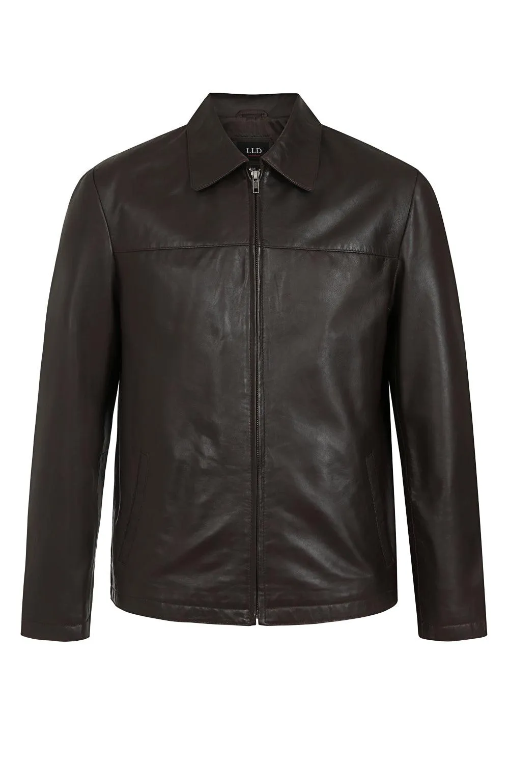 Men's Brown Classic Real Leather Jacket for Every Occasion - 'ANDREW'