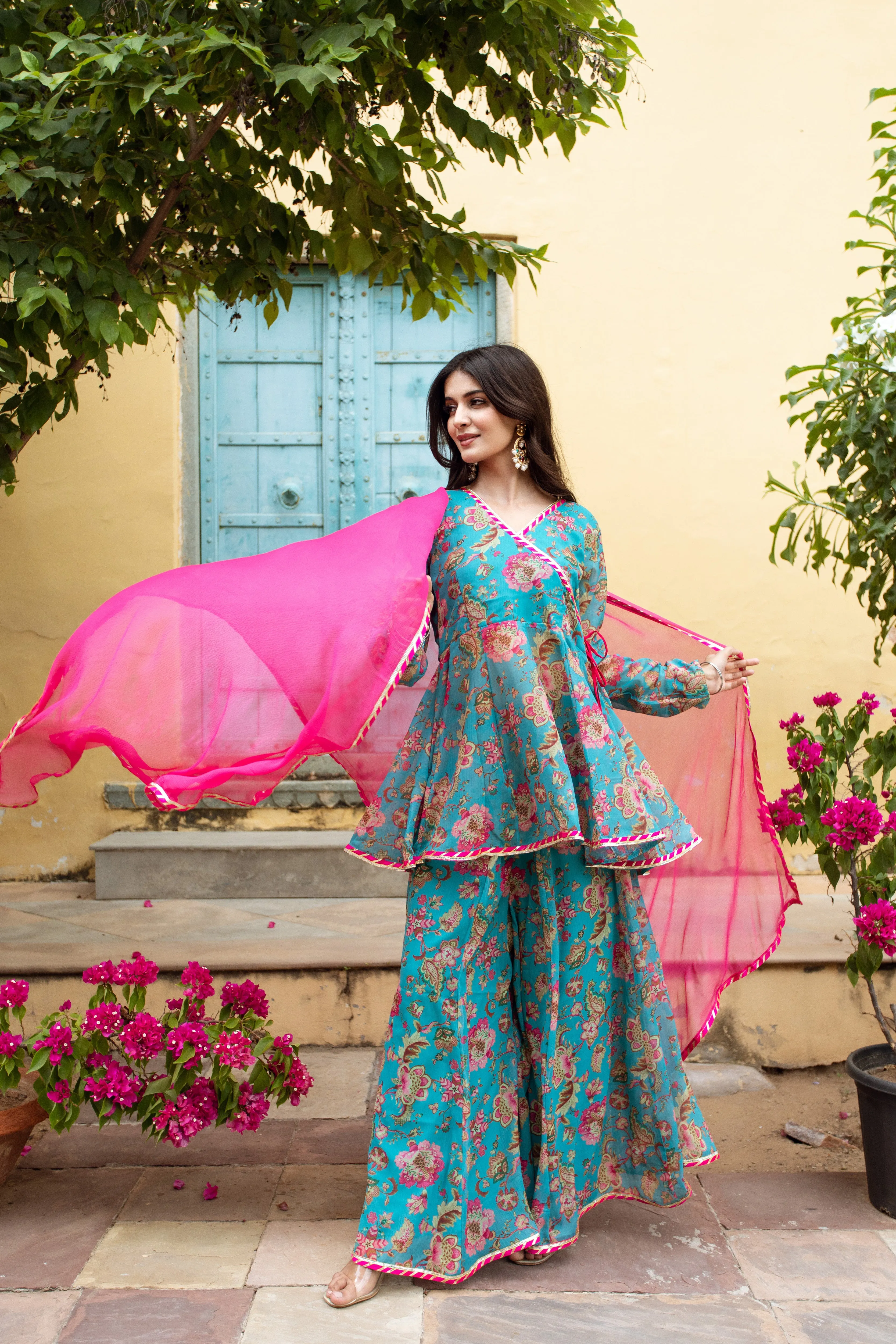 Mermaid Sharara Suit Set