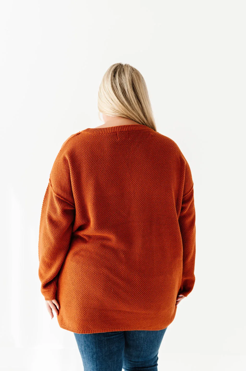 Minnie Henley Sweater in Rust