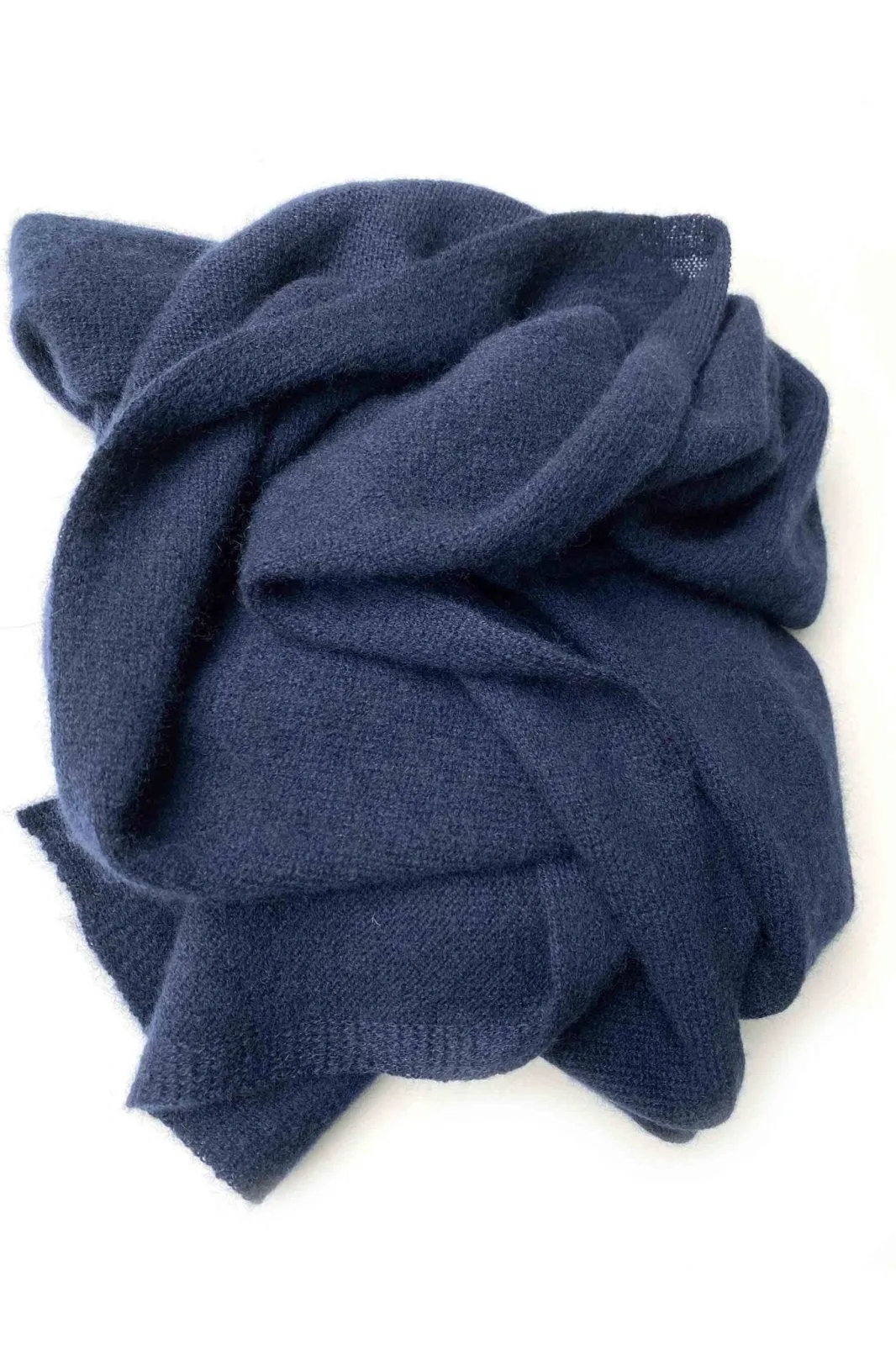 Navy cashmere scarf