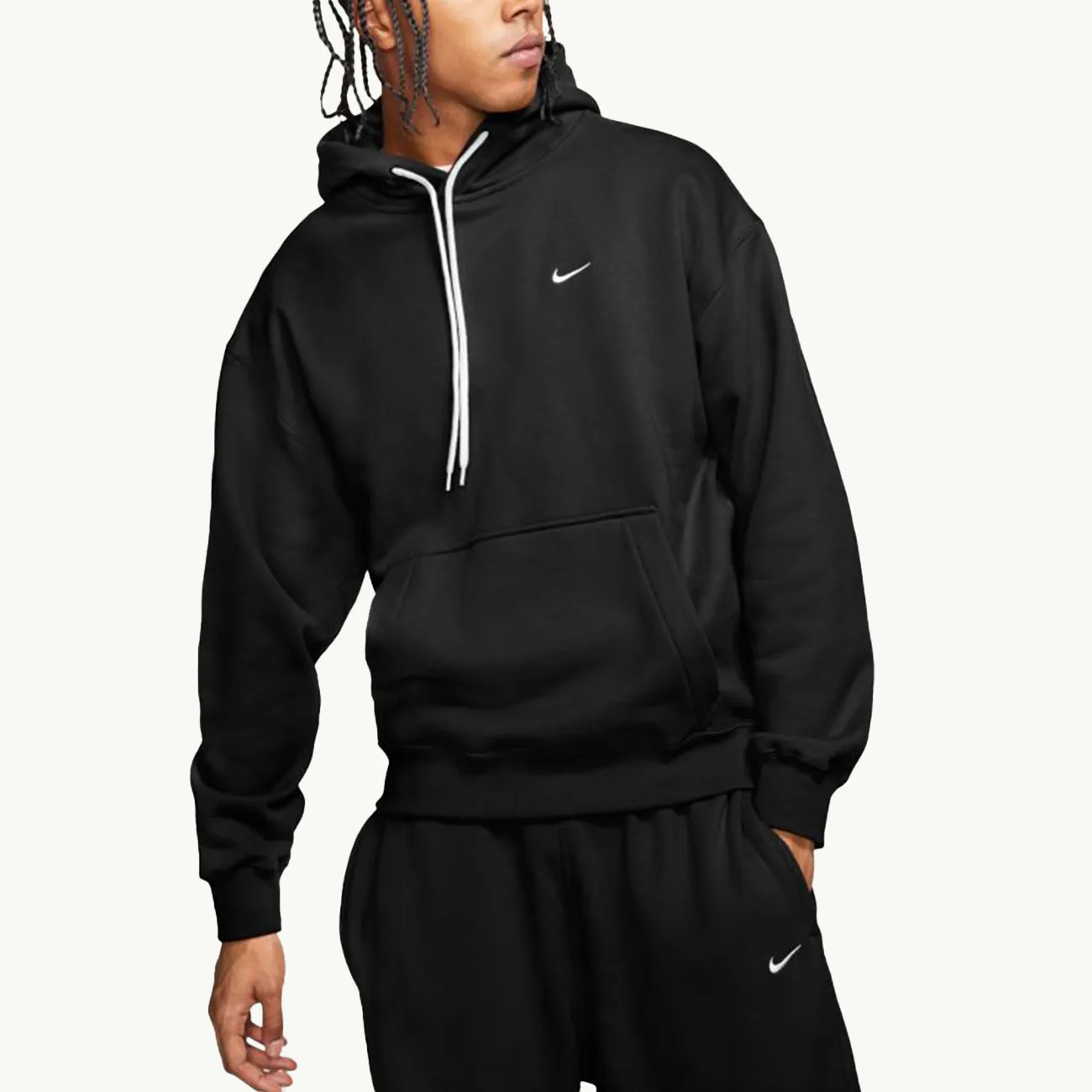 NRG Soloswoosh Fleece Hoodie - Black