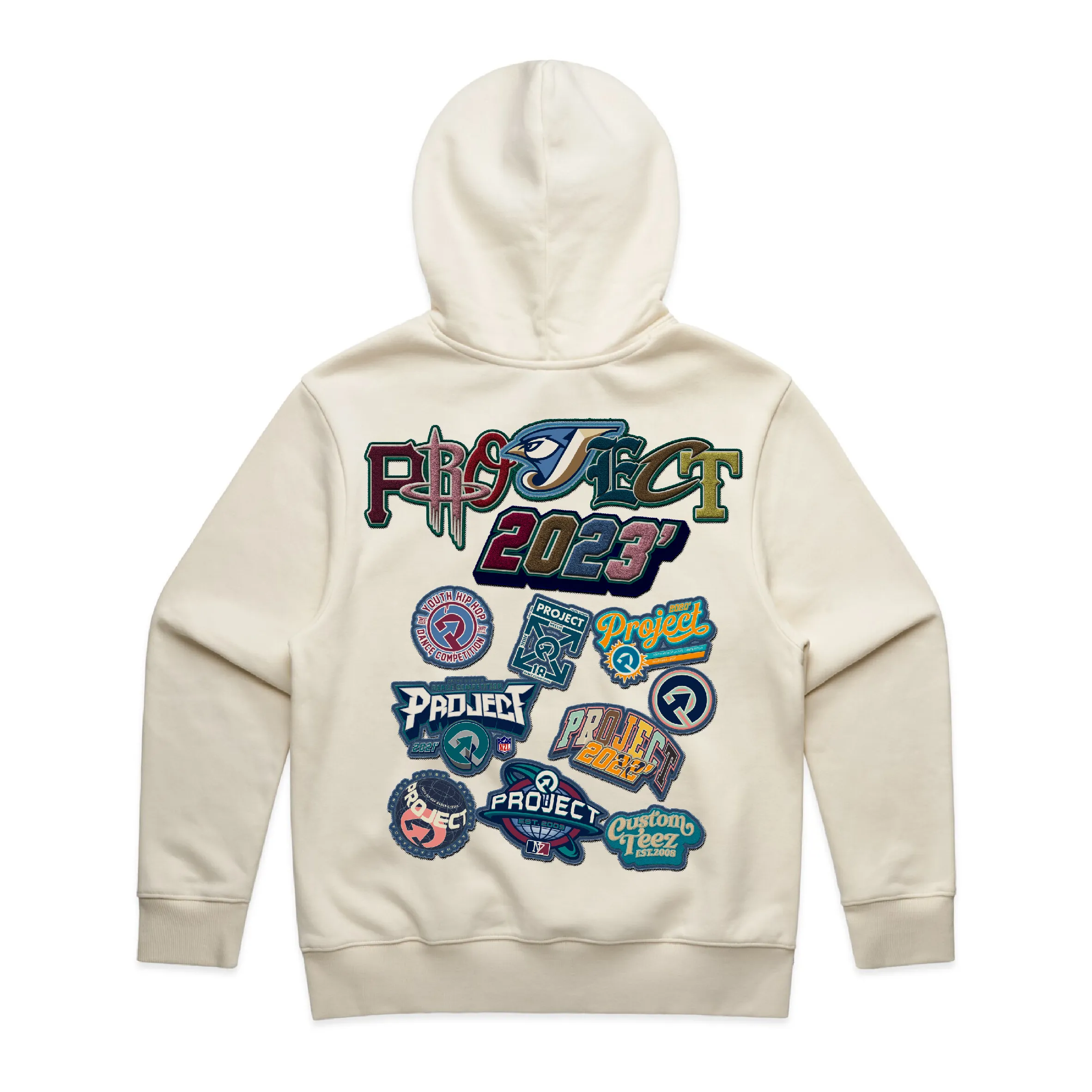 PROJECT 2023 YOUTH HOODIE - ECRU