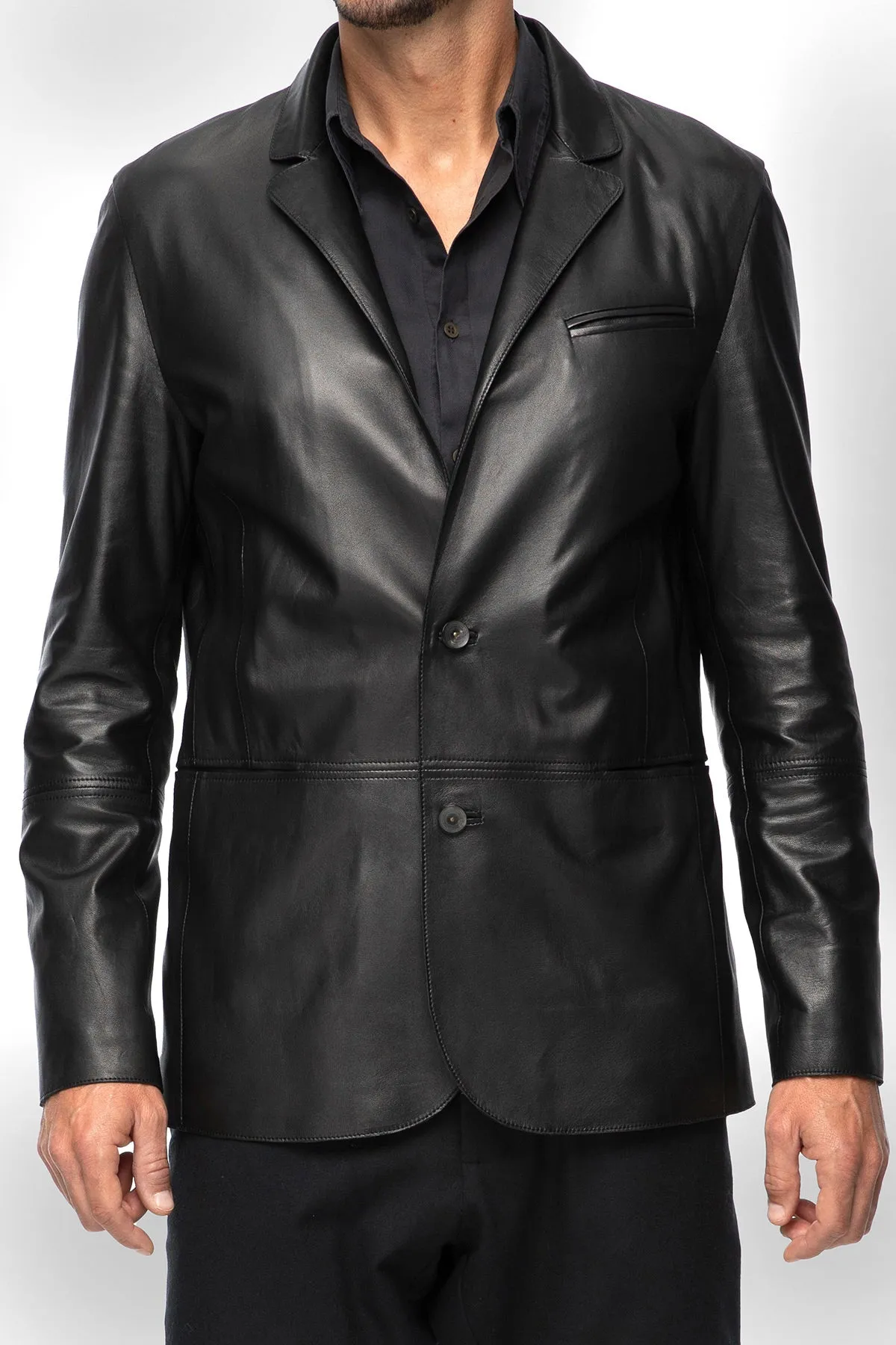 Romain - Black Leather Jacket