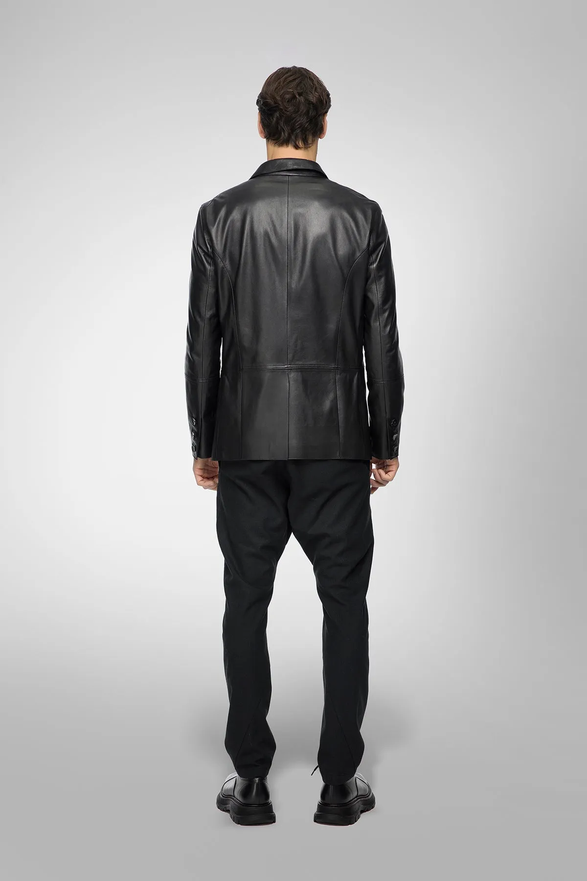 Romain - Black Leather Jacket