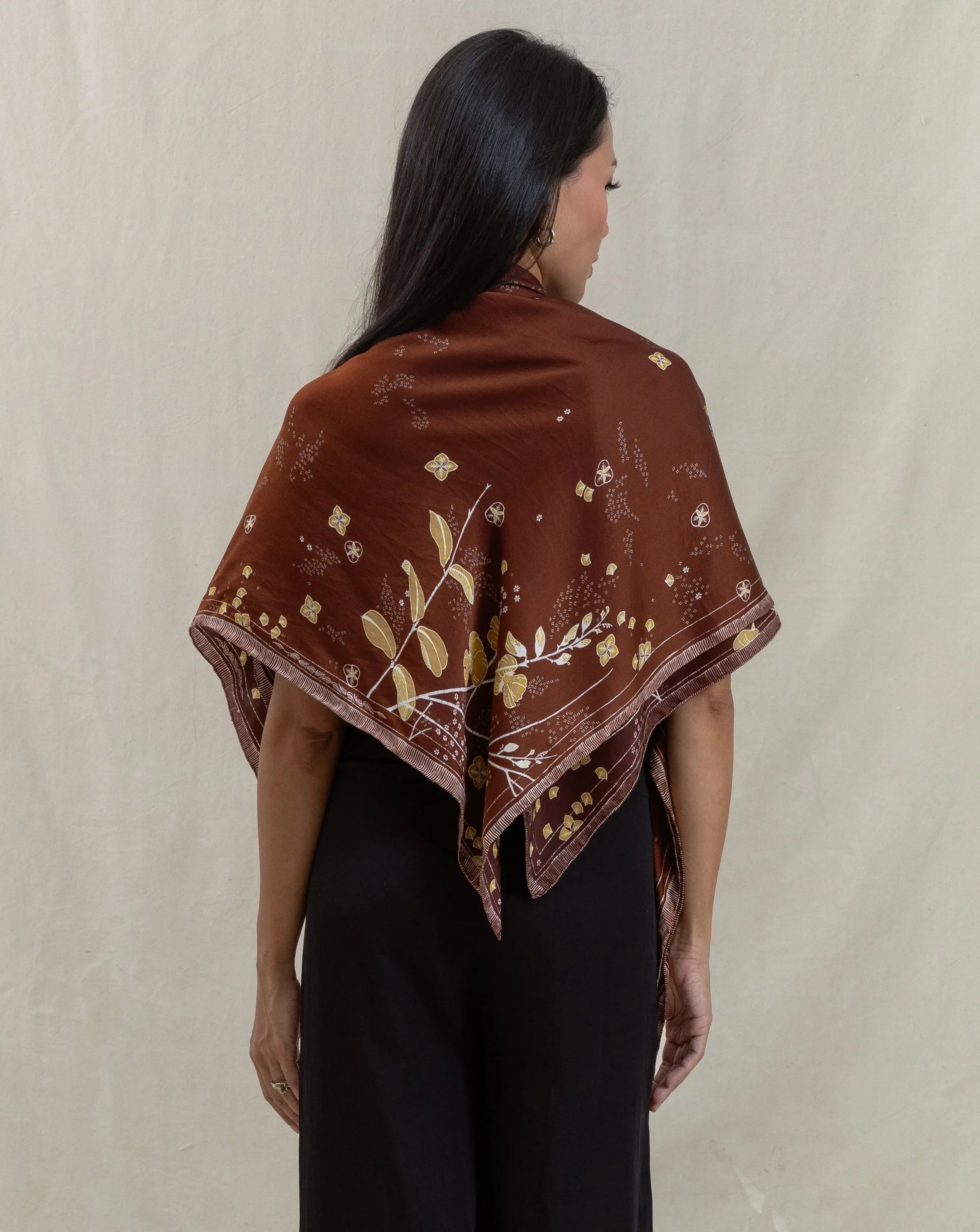 SERIBU BUNGA - Square Silk Scarf