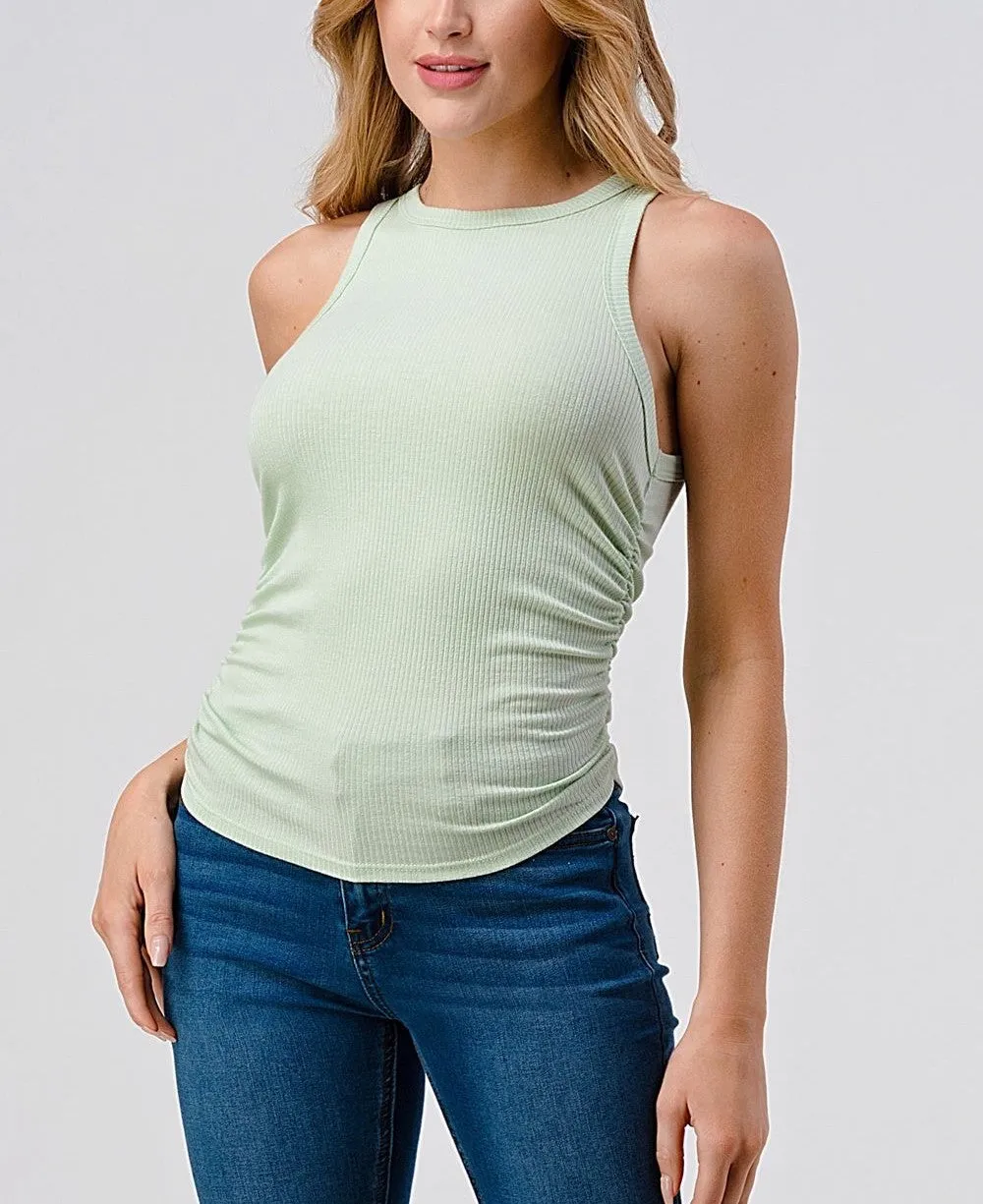 Side Shirring Tank Top