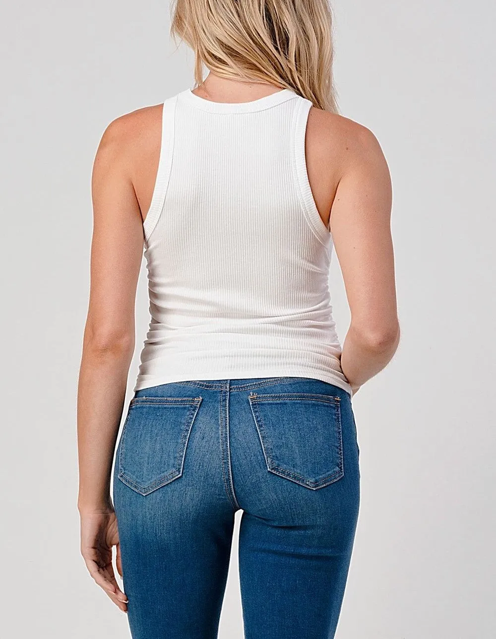 Side Shirring Tank Top