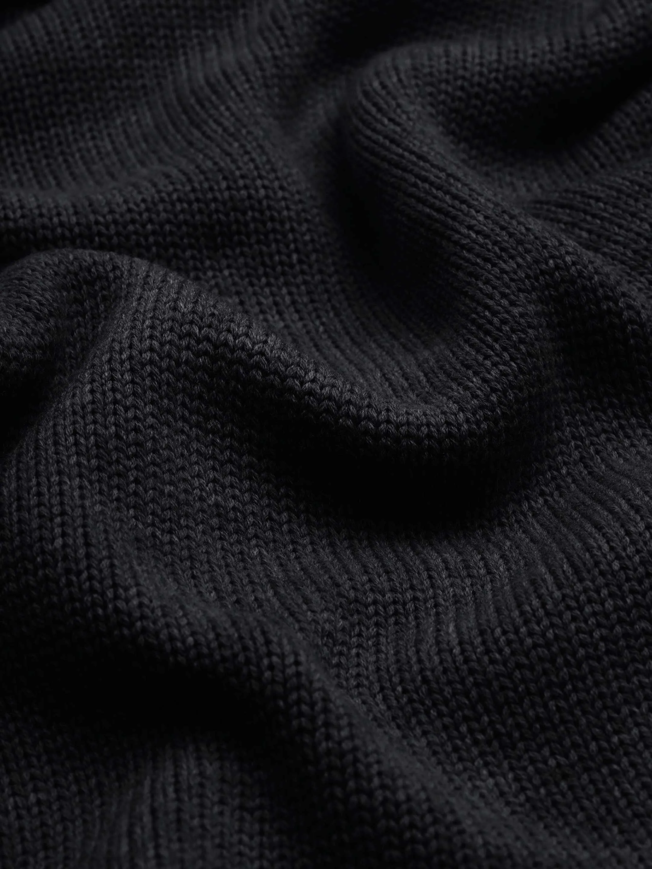 The Chunky Hoodie - Anthracite Black