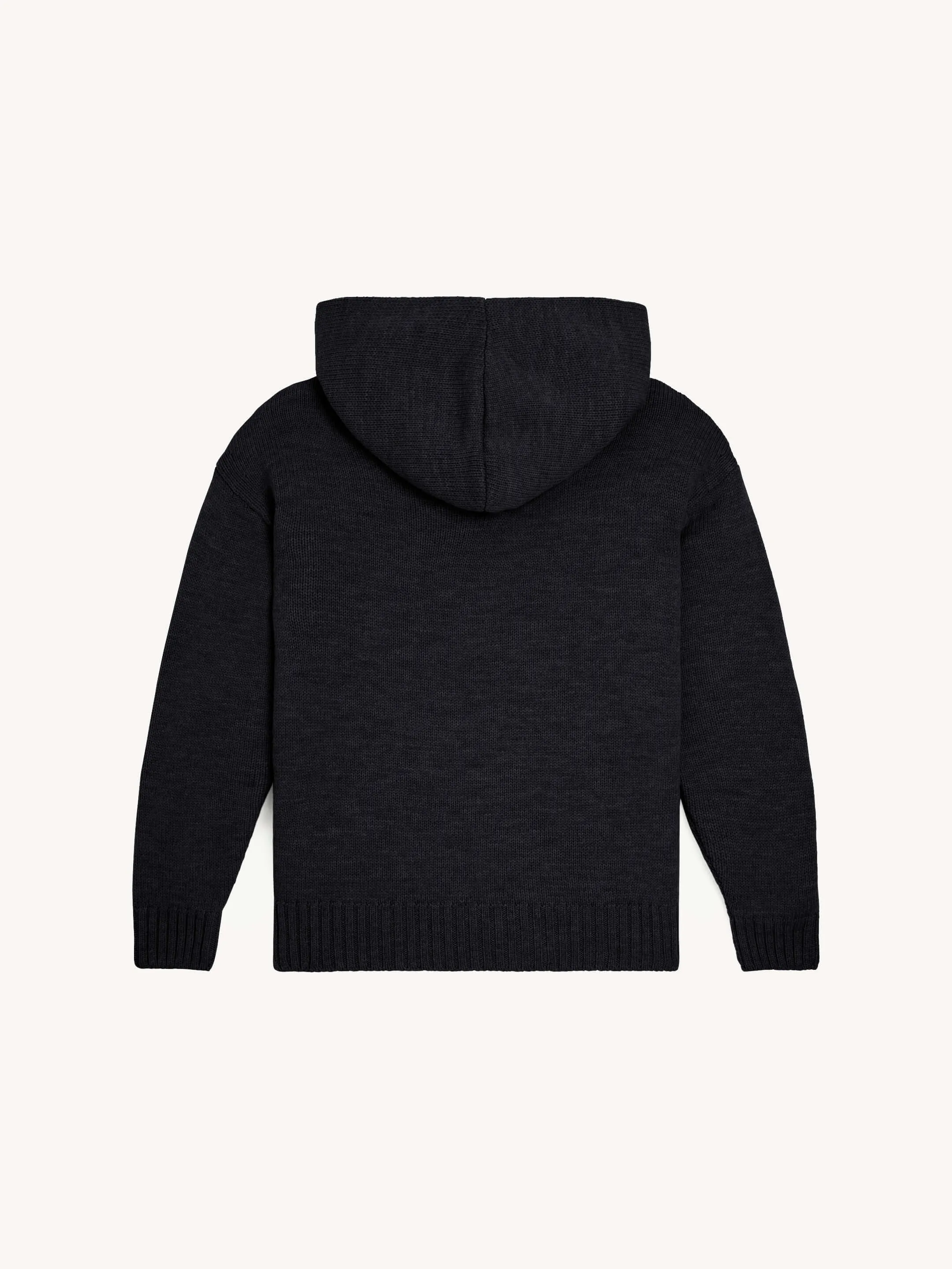 The Chunky Hoodie - Anthracite Black