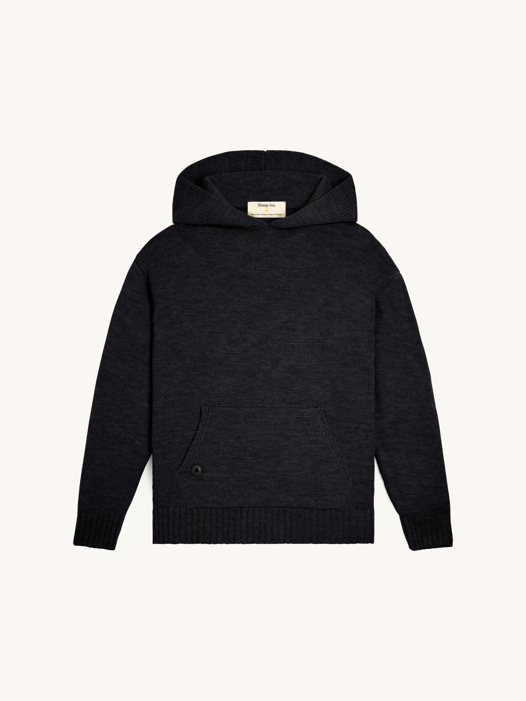 The Chunky Hoodie - Anthracite Black