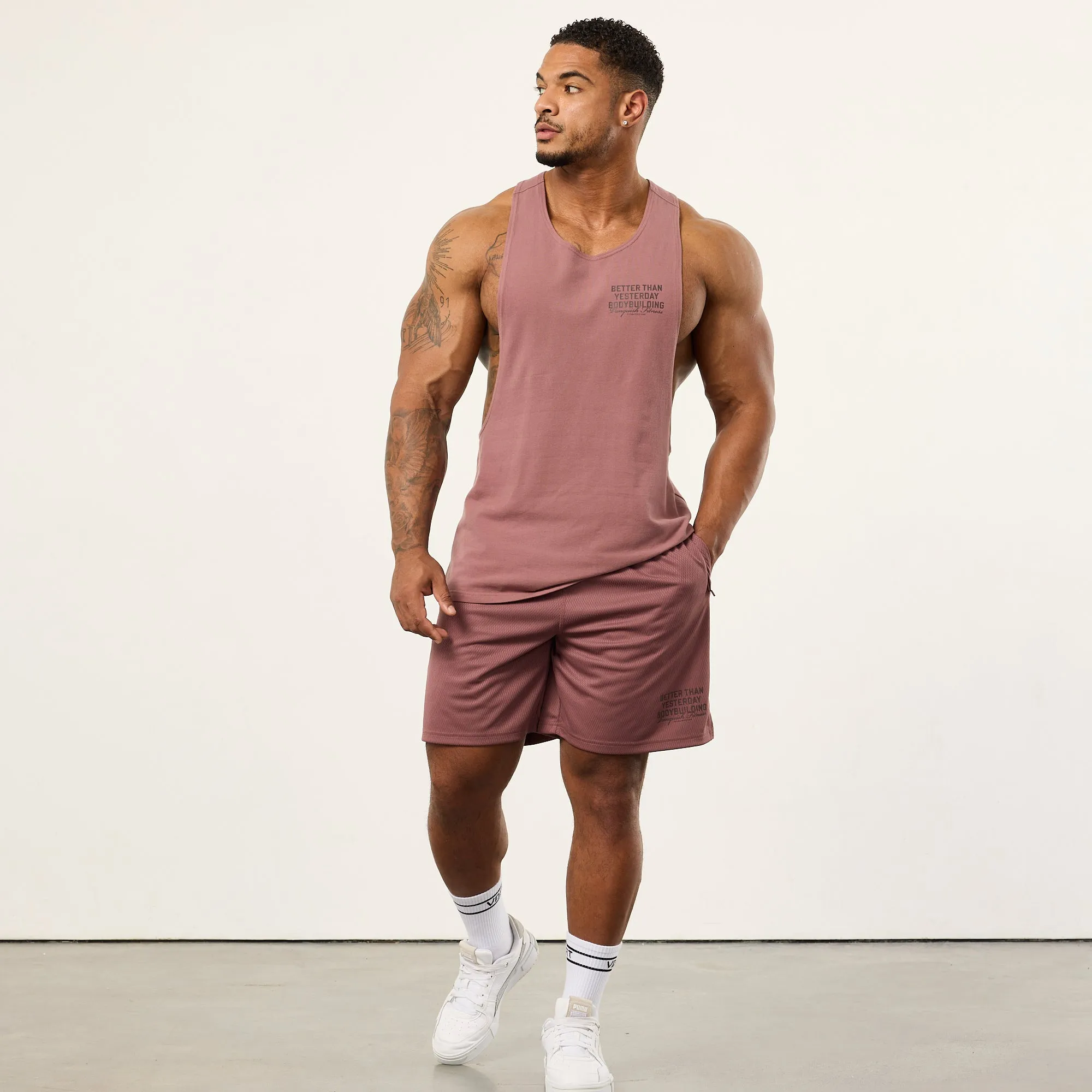 Vanquish Bodybuilding Dark Mauve Tank Top