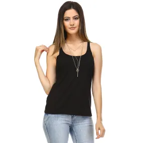 Women's Black Slouchy Tank Top