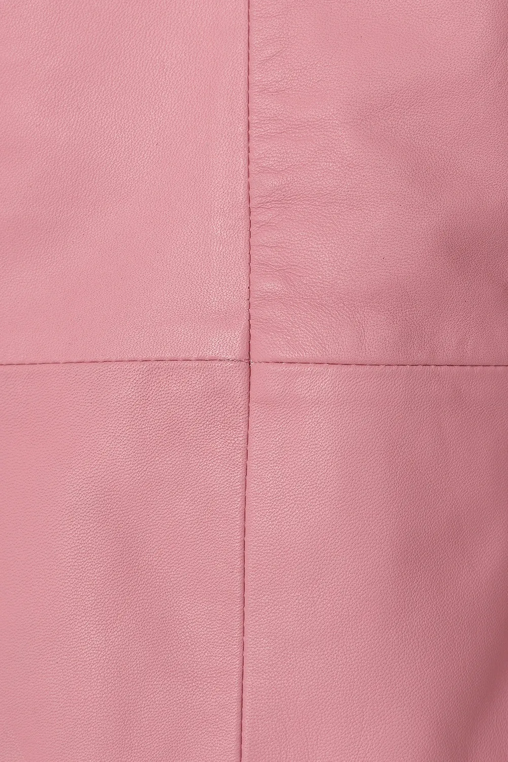 Women's Classic Pink Real Leather Jacket - LIZZY