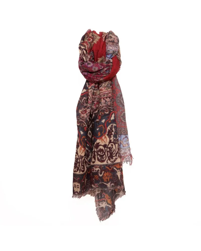 Wool Modal Mens Printed Scarf